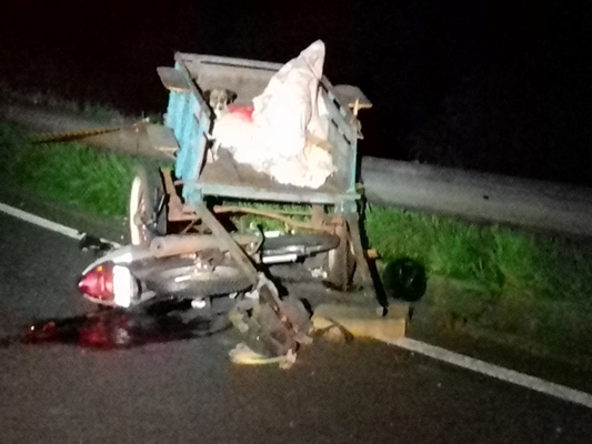 MOTOCICLISTA MORRE EM COLISÃO COM CARROÇA EM FERNANDÓPOLIS