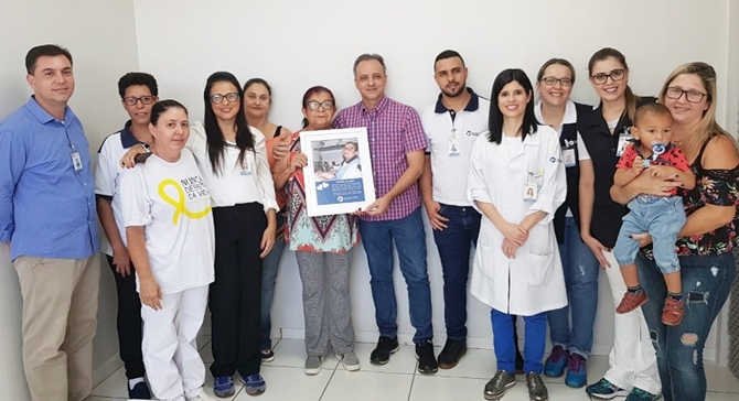 DONA SANTA SE APOSENTA APÓS 46 ANOS DE TRABALHO 