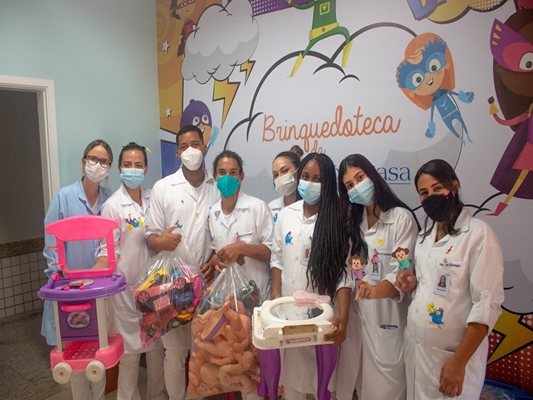 Senac faz ação especial na Pediatria da Santa Casa