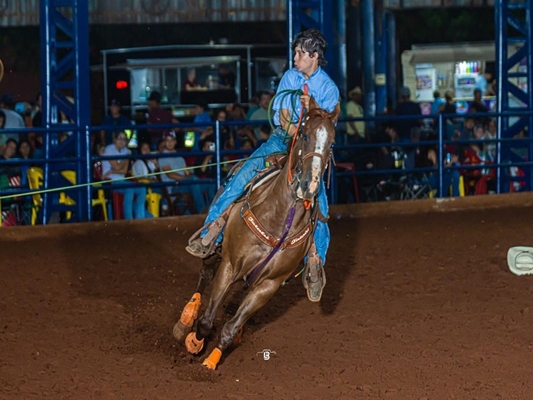 Jovem de Santa Albertina brilha em provas de Team Roping 