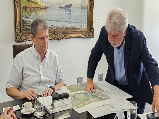 Prefeito Jorge Seba se reúne com Governador Tarcísio de Freitas