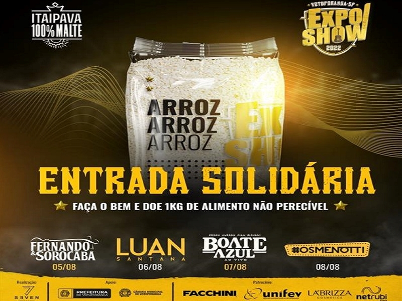 Expo Show terá ação solidária e sorteio de carro 0km a entidades