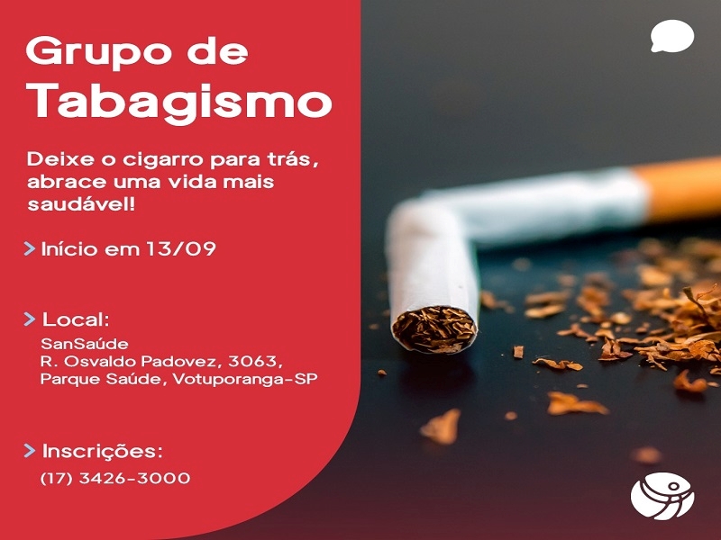 SanSaúde abre mais uma turma do grupo antitabagismo