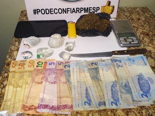 POLÍCIA MILITAR PRENDE GAROTO TRAFICANTE COM RG FALSO