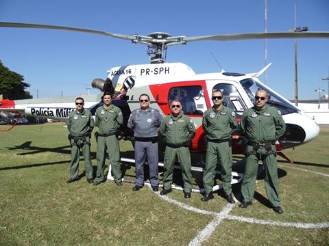 Águia da PM apoiou trabalho policial do ar