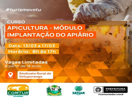 Curso de apicultura em Votuporanga 