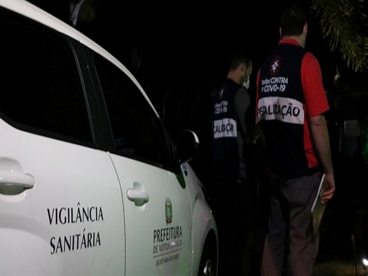 Fiscalização contra a covid multa 2 festas em Votuporanga