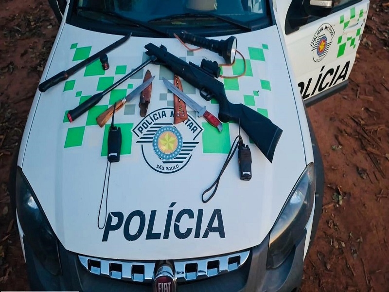 Equipamentos apreendidos 