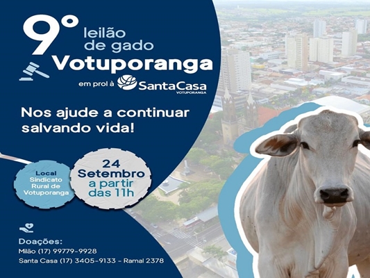 Leilão da Santa Casa é neste domingo (24)