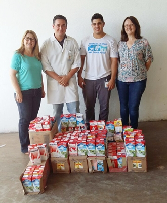 Gincana arrecada 250 litros de leite para Santa Casa 