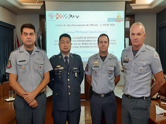 Capitão Kenji Takebe se especializa em Ciências Policiais 