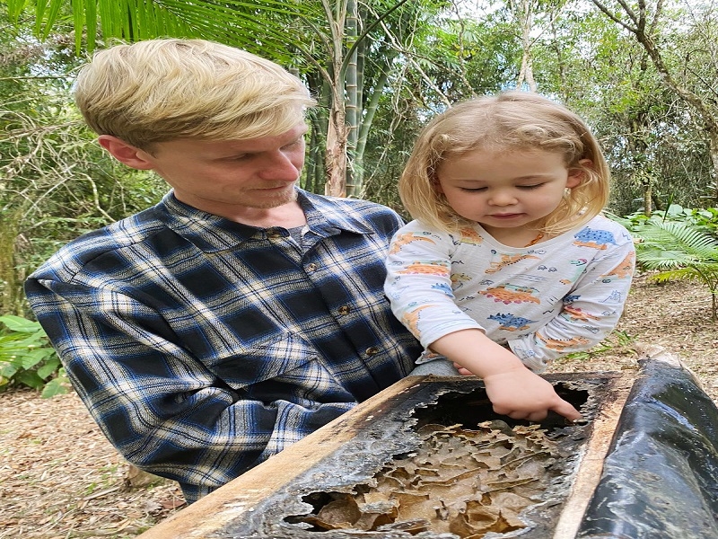 A família de Baumann tem produção de enxames, própolis e mel