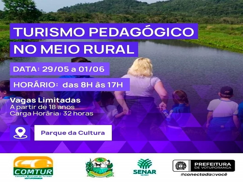 Curso de Turismo Pedagógico em Votuporanga