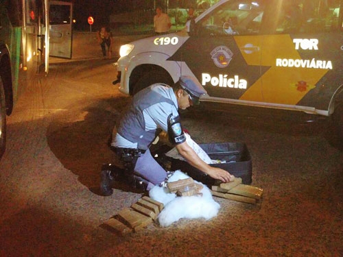 Passageiro escondia droga em travesseiro 