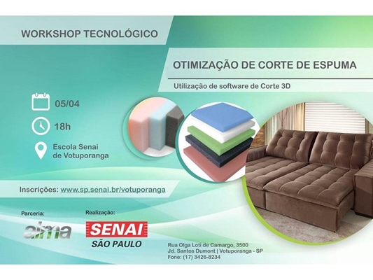 CURSO DE CORTE DE ESPUMA NA AIRVO/SINDIMOB