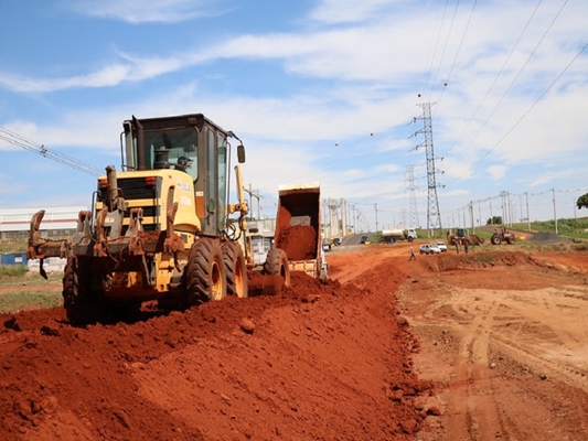 Quase pronta a interligação de avenidas perto da rodoviária
